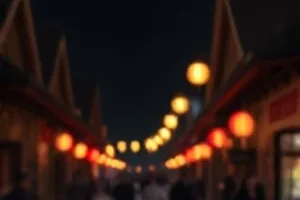 钝角构图的法庭走廊与长椅